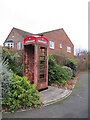 Burnt out telephone kiosk, Skellingthorpe in LN6 0YW