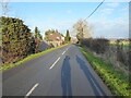 The long straight stretch of Northall Road between Northall and Eaton Bray in LU6 2RX