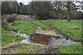 Track fording stream, Burton in BH23 7NU