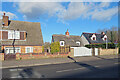 Freckenham: houses on The Street in IP28 8JD
