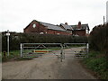 Gate across the end of Broomhill Lane in NG20 9QA