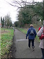Footpath leading to the Taff Trail, Cardiff in CF14 2SJ