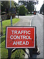 Traffic control on Brent Road in TA9 4DB