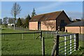 Field edges and former farm buildings, Horton in BH21 7JB