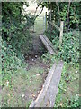 Planks across Salter's Brook in BS39 4BX