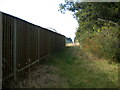 Public footpath alongside business park, Grange Park in NN4 0LY