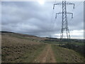 Pennine Bridleway under power lines in Littleborough Lakeside Ward