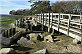 Footbridge on the shore near Tanner's Lane in SO41 5SP