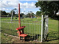 Metal stile to the play park in BS48 4PS