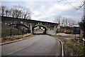 Bletchley Road railway bridge in MK3 5DF