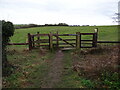 Stile and gate on the Nar Valley Way in PE32 2AY