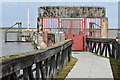 Gate on jetty at Denton in DA12 2PS