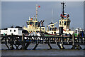Tugs moored at Denton in DA12 2PS