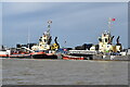 Tugs and workboats at Denton Wharf in DA12 2PS