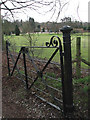 Churchyard gate to Mill Lane in IP25 7QT