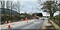 Road works on Chesterfield Road, Barlborough in S43 4WH