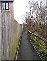 Footpath - Swithenbank Street, Gawthorpe in WF5 9ST