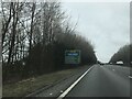 Signage- southbound A34 in Bullington