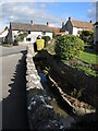 The Nidon Brook in the middle of the village in Somerset