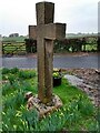 Old Wayside Cross base on the B5260 in Westby with Plumptons parish in PR4 2PJ