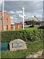 Jubilee stone in Catcott in Catcott and Edington