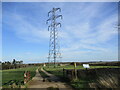 Cattle grid and pylon, Martinsthorpe in Martinsthorpe