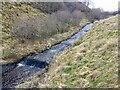 Curious waterfall on the Mill Burn in NE19 1BT
