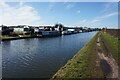 Bridgewater Canal towards Grantham's  Bridge in WA13 9JX