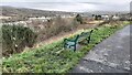 Bench, overlooking the Amman Valley in SA18 2AX