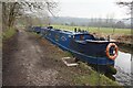 Canal boat Moody Blue, Macclesfield Canal in SK10 5DX