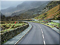 Llanberis Pass near Clogwyn Mawr in LL55 4UD