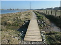 Footbridge, Tucklesholme nature reserve in DE12 8ND