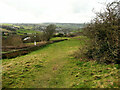 Huddersfield Footpath 416 approaching Hollins Hey Road, Longwood in HX5 0TF