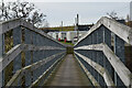 Footbridge over the River Coquet in NE65 0TZ