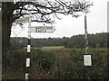 Monmouthshire County Council fingerpost in NP25 4PQ