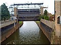 River Idle flood gate into the River Trent at West Stockwith in DN10 4EU