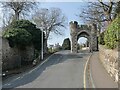 Rossend Castle archway on West Broomhill Road in KY3 0DL