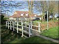 Footbridge over a drain, Wyberton in PE21 7AT