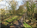 Footpath, bridge and disused railway line near Pontyates in SA15 5PN