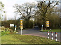 Whitmoor Lane, the minor road from the A320 to Jacob's Well in GU3 3SB