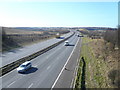 M1 South View from Farmtrack Bridge near Woodthorpe in S43 3FG