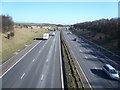 M1 North View from Farmtrack Bridge near Woodthorpe in S43 3FG