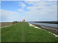 Footpath and bird hide in Scrane End