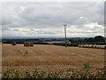 Recently harvested field at Foulden in TD15 1UH