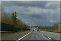 M6 Toll northbound, looking across the valley of the Black Brook in WS14 0PW