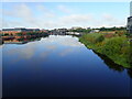 River Tees upstream from the Infinity Bridge in TS18 2LL