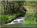 Weir, millpond and bridge, Fairford in GL7 4HX