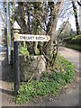 Signpost to Chelvey Batch in BS48 4AY