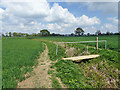 Footbridge on path Little Bardfield 16 in CM7 4PR
