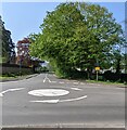 A4173 mini-roundabout, Brookthorpe, Gloucestershire in GL4 0UJ